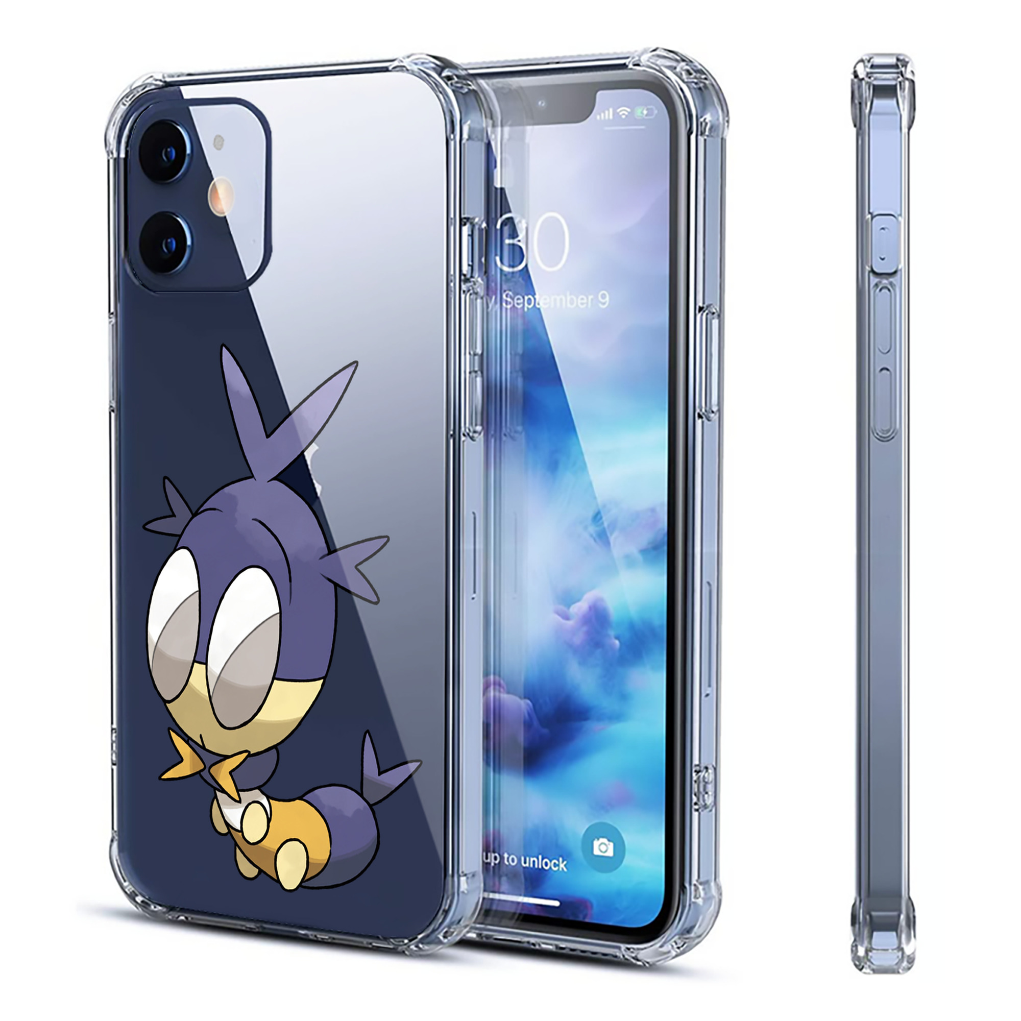 （画像用） ポケットモンスター Pokémon 【iPhone 12シリーズ対応】透明スマホケース（クリアソフトケース）